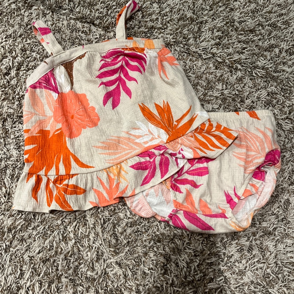 Spring summer toddler girl outfit